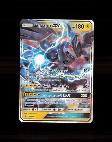 Pokemon Sun & Moon Promo Zekrom GX - SM138 Holo NM-