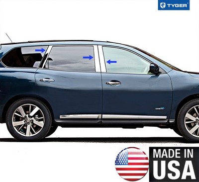 TYGER For 2013-2020 Nissan Pathfinder 6PC W/Diagonal Piece Pillar Post