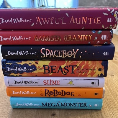 David Walliams First Edition Hardback Bundle inc. Awful Auntie and Gangsta Gran