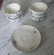 Villeroy Boch Alt Luxemburg 6 Suppentassen mit Unterteller neuwertig