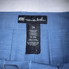 Travis Matthew Shorts Flat Front Mens Size 34 Blue Golf Nylon Blend Chino — photo 5
