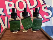 Bath Body Works Wallflower STRESS RELIEF EUCALYPTUS SPEARMINT Refill Bulbs X3
