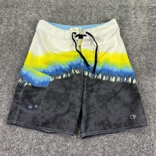 Op Board Shorts Mens 32 Multicolor Surf Swim Trunks Drawstring Beach Casual