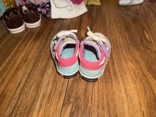 Sperry Top-Sider Baby Boat Shoes Pink Purple Blue Gingham Lace-Up Memory Foam