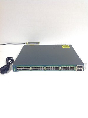 Cisco Catalyst 3560-E Series PoE-48 Switch  WS-C3560E-48PD-SF w/ Rack Ears WORKS