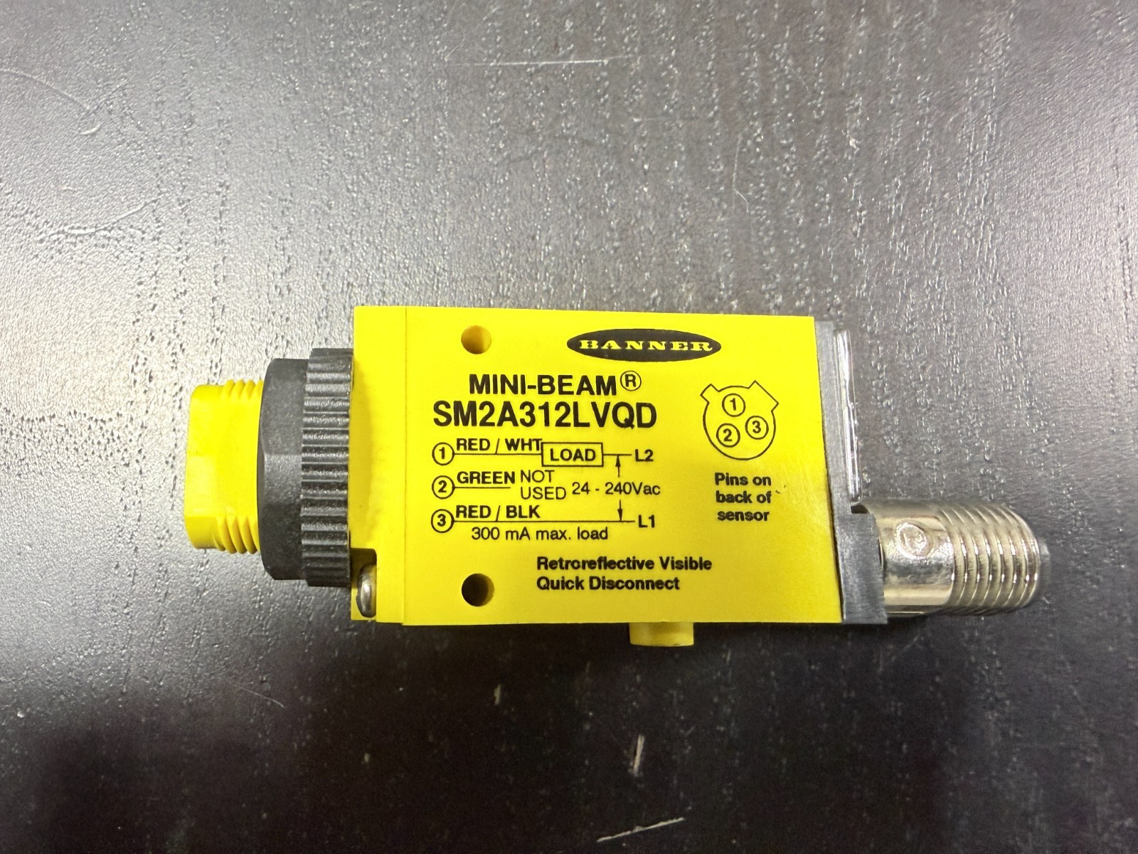Banner Sm2A312Lvqd Sensor (Used) -Item#850