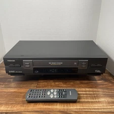 Toshiba W608 VHS Video Cassette Recorder / Player with Remote Tested Works