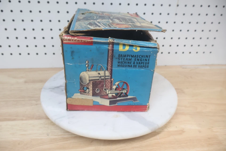 Used Vintage Wilesco D5 Steam Engine W/ Box Accessories Included - Germany USA - Image 3 of 4