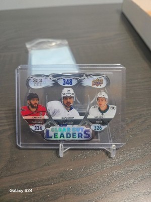 2022-23 Upper Deck Series 1 Clear Cut Leaders Ovechkin/Matthews/Meier SOG
