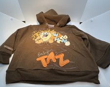 Baby Taz Devil Brown Boys Hoodie Jumper Size 2 Warner Brothers Looney Tunes F2