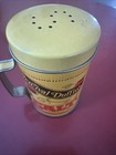 Vintage Percival Duffins Tin Metal Salt Shaker with Lid and Handle 2.75” — photo 3