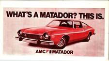Vintage 1970s Amc Matador X Coupe Car Advertising Postcard Auto Promo