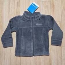Columbia Gray Fleece Full Zip Jacket 2T Unisex Baby Toddler