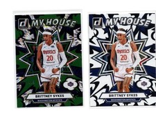 2025 Panini WNBA - My House Brittney Sykes #18 Green Fireworks /399 & Base