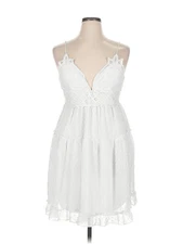 Justify Women White Cocktail Dress XL