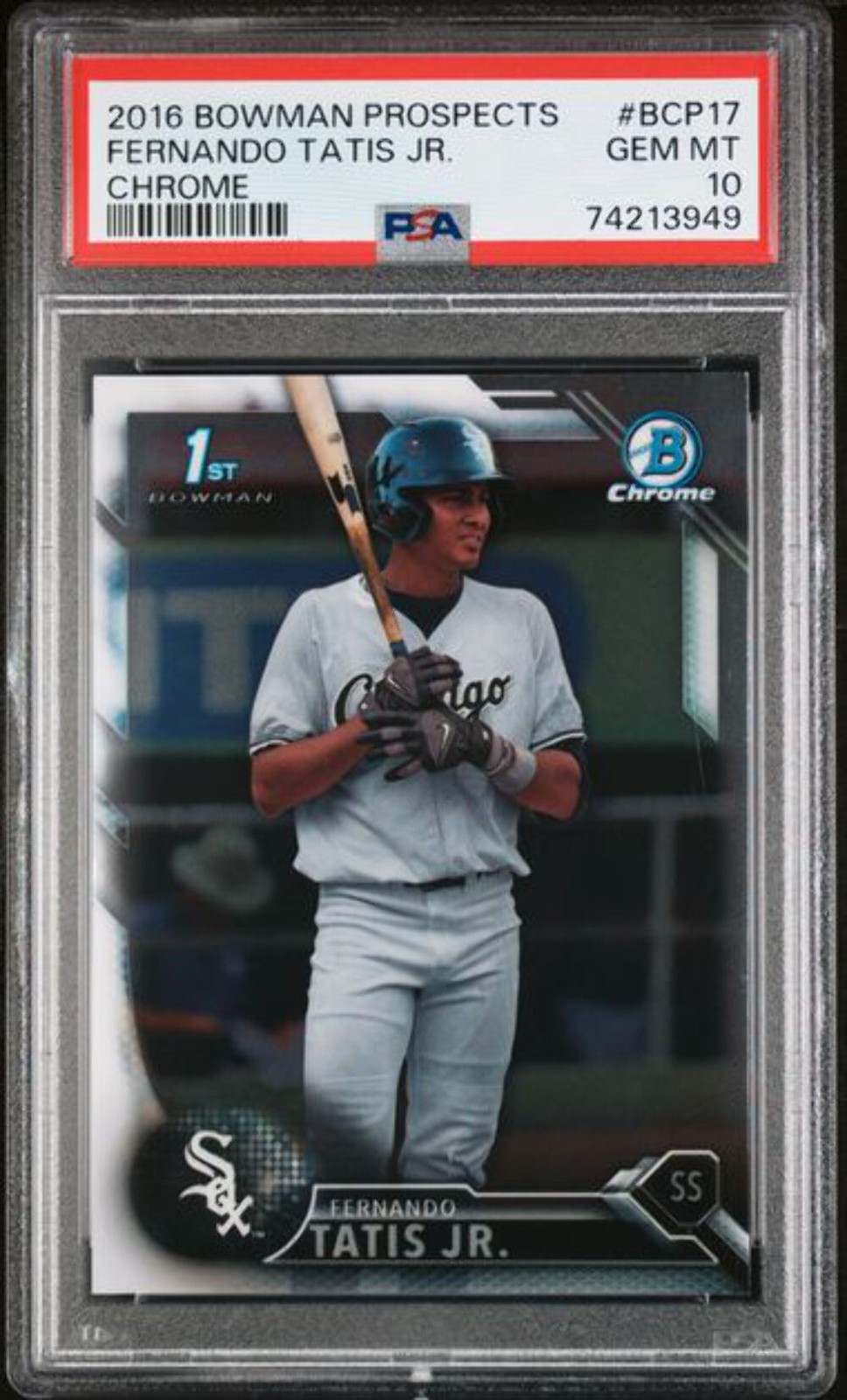 2016 BOWMAN PROSPECTS #BCP17 FERNANDO TATIS JR. CHROME 1st PSA 10