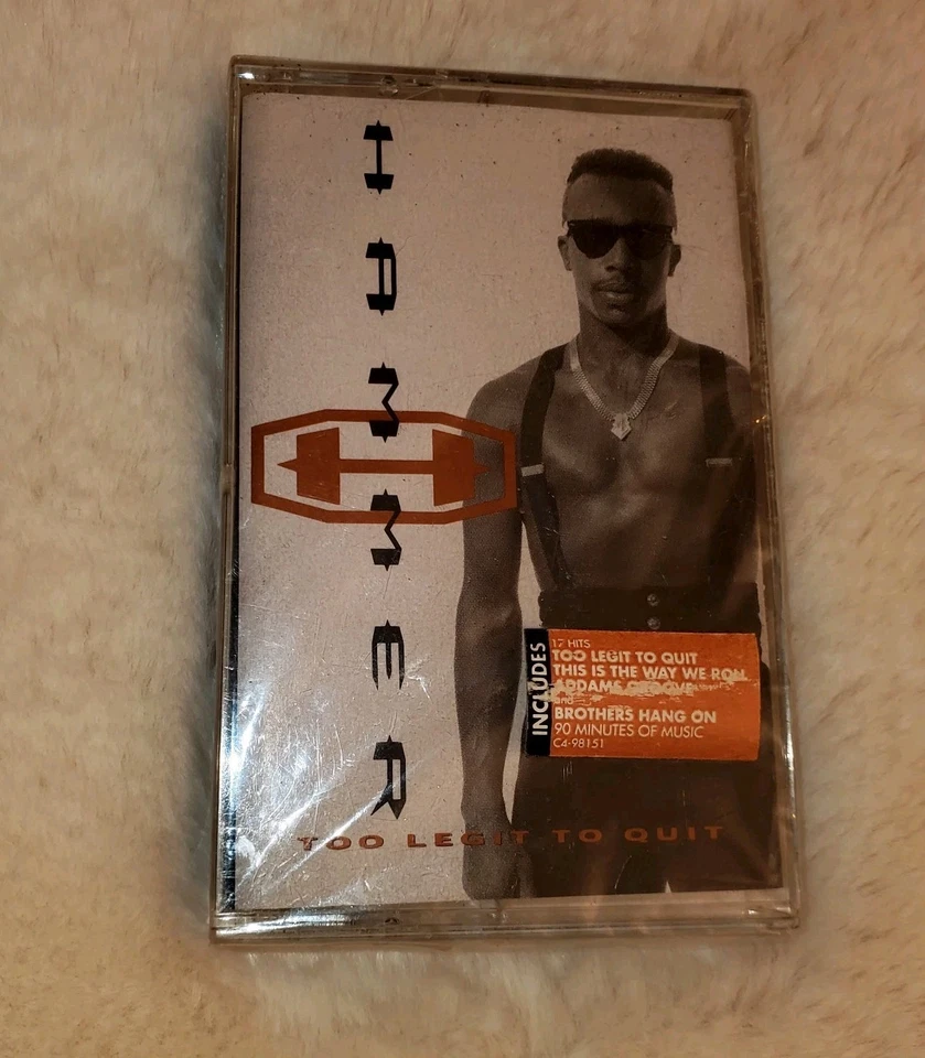 Vintage MC Hammer “Too Legit to Quit” Cassette Tape – 17 Hits, New Sealed 1991 - Image 3 of 3