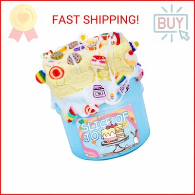 Slice of Joy Butter Slime Kit,DIY clay cake themed slime(7oz),Thick and Glossy T