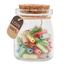 Capsule Message in a Glass Bottle Letter Message Capsules Love Pills