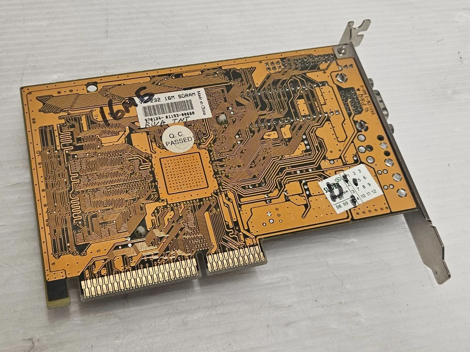 NVIDIA Riva TNT, 16MB SD-RAM, 128 BIT, AGP 2x, VGA, VA-232 16M - WORKING - image 3 of 3