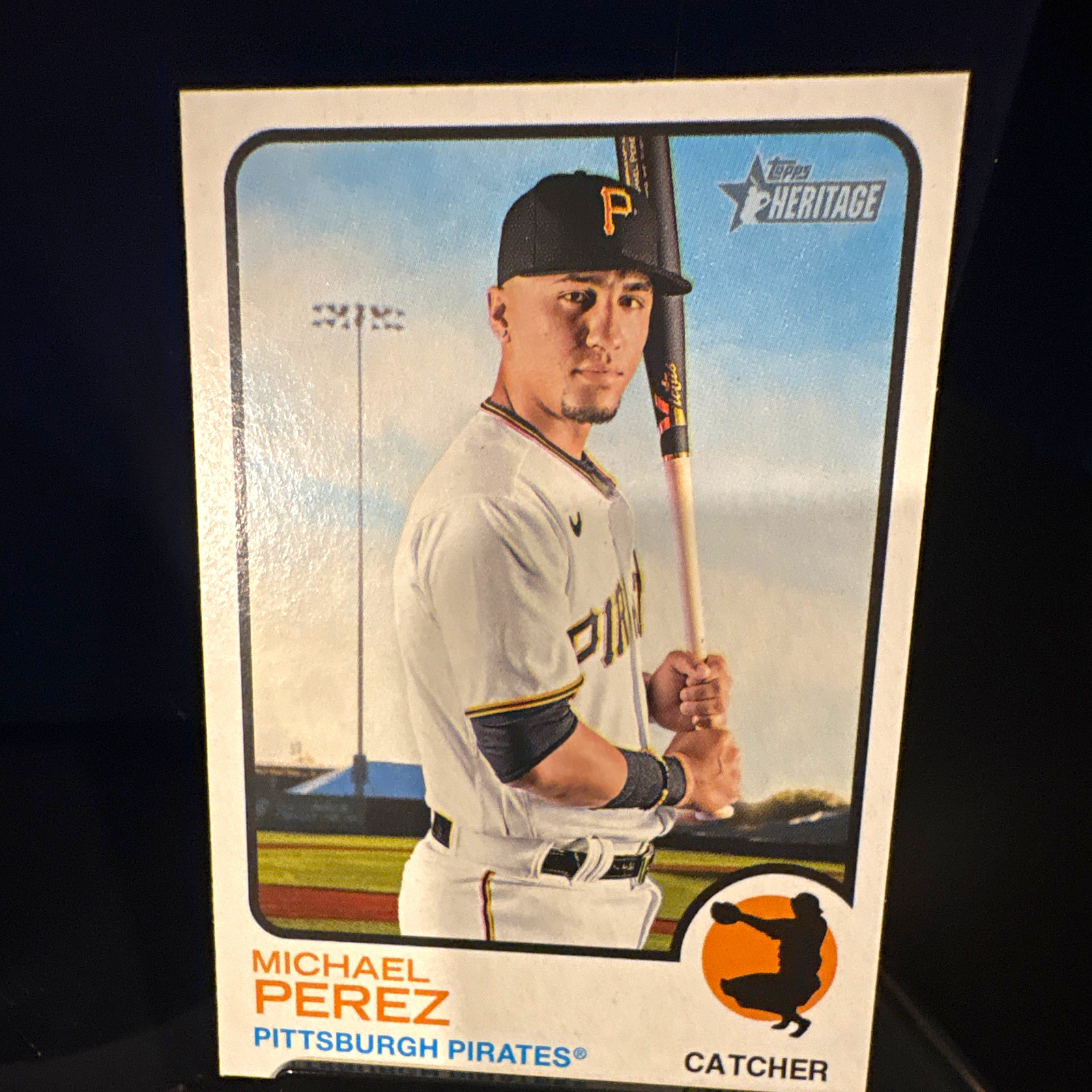 Topps Heritage Michael Perez Pittsburgh Pirates Baseball Trading Card #128
