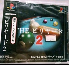 PS1 SIMPLE 1500 Series Vol.50 THE Billiards 2 NTSC-J Japan Import New Vintage  image