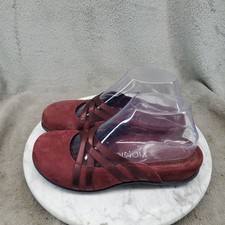 Vionic Shoes Womens Size 6 Claire Red Suede Slip On Mules Read