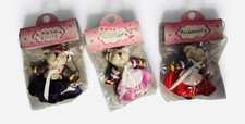 Set of 3 NEW Cute Bear Keyrings in Traditional Korean Hanbok Outfit