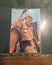 postcard autographed by johny hallyday