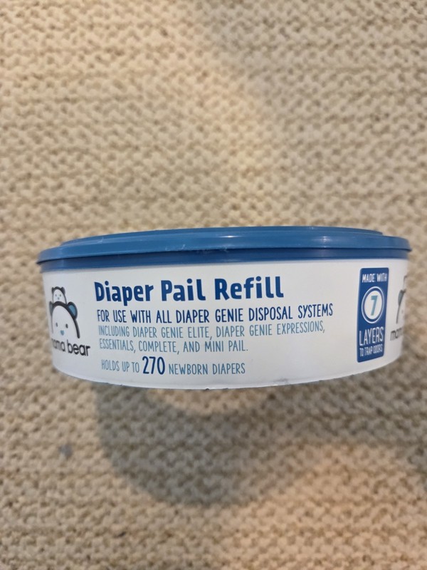 Mama Bear Diaper Pail Refill for Diaper Genie Pails - Holds Up To 270 Diapers