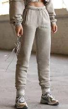 Joah Brown NWT Women Pants XS Small Empire Drawstring Jogger French Terry