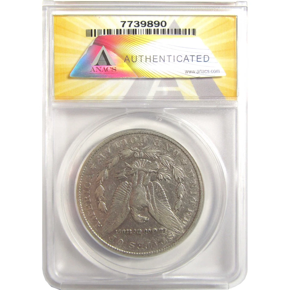 1879 CC Morgan Dollar F 15 Details ANACS Silver $1 Coin SKU:I21901 - Image 2 of 4