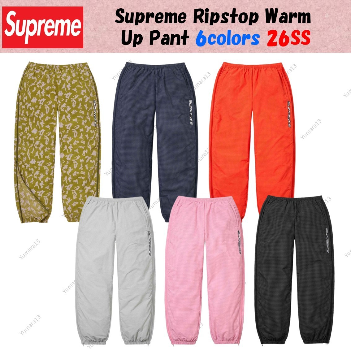 Supreme Ripstop Warm Up Pant 6colors 26SS | eBay