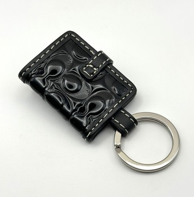 Vintage Y2K Coach Signature Patent Leather Photo Frame Keychain