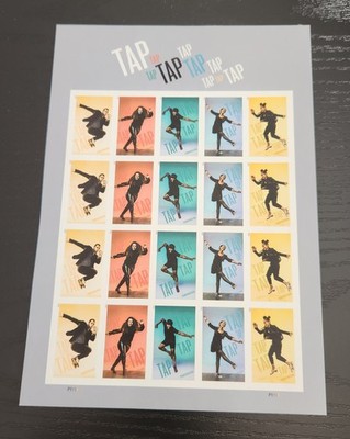 US # 5609a-5013a TAP DANCE IMPERF PANE SHEET 20 VF MNH FOREVER NDC NO DIE CUTS