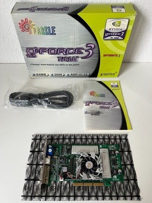 SPARKLE NVIDIA GEFORCE 3 TI500 - 64MB - AGP - BOXED - TESTED - 2001 FLAGSHIP