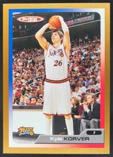 2005-06 Topps Total Kyle Korver Gold /10 #160 Philadelphia 76ers JP2
