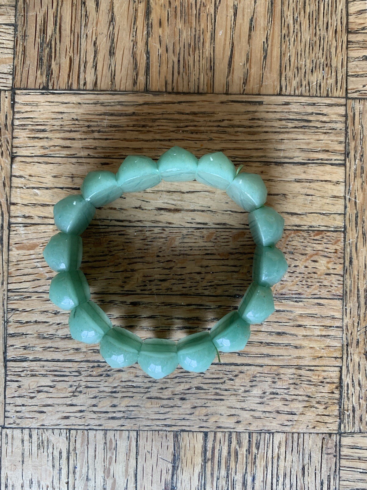 Amazonite Oval Gemstone Double Drill Stretch Bang… - image 6