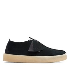 Clarks Mens Desert Trek Cup Black Suede 26165826