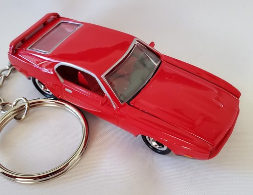 Keychain 1971 Ford Mustang Mach 1 Red James Bond 007 Diamonds '71 Rare Key Chain - Picture 3 of 7