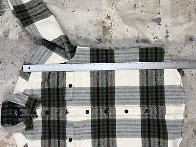 Noah NY CPO Plaid Flannel Button Up Work Shirt Sz Men's S Noah NY CPO Plaid Flannel Button Up Work Shirt Sz Men's S