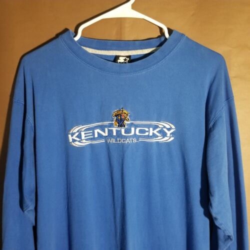 Vtg. Kentucky Wildcats UK Sz Medium Starter Long Sleeve T Shirt Sports Apparel - Picture 3 of 9