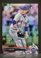 2017 Bowman Chrome #BCP11 P.J. Conlon Mega Box Mojo Refractor New York Mets