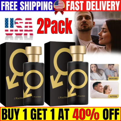 2X Golden Lure Her Pheromone Perfume Spray for Men to Attract Women gift US