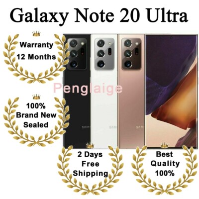 New Samsung Galaxy Note 20 Ultra 5G 128GB Factory Unlocked T-Mobile Att  Verizon