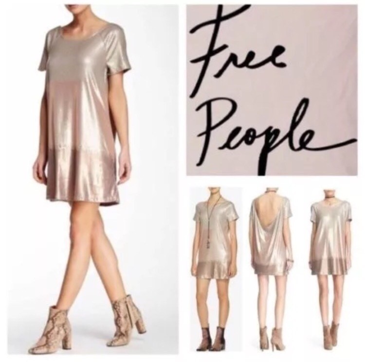 Free People Drenched in Sequins Dress Size S