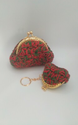 Geldbörse Pompea handmade Gehäkelt 