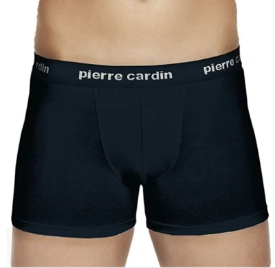 6 Boxer da uomo cotone elasticizzato con elastico esterno Pierre cardin PCU104