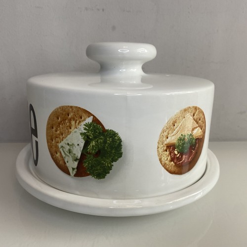 Royal Winton Cheese Dish - Vintage Digestive Biscuit Design Made In England Xmas - Picture 7 of 22