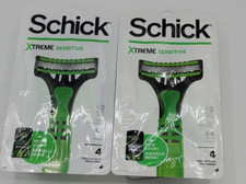 LOT OF 2 Schick Xtreme Sensitive Disposable Razors 4ct. 8 Total
